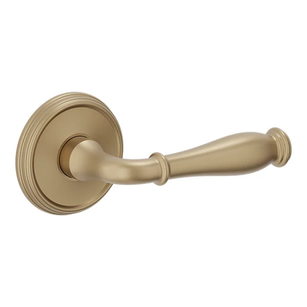 Baldwin - Estate Collection - Knobs & Levers - L034 Nashville Door Lever w/ 5078 Rose (Pre-Configured)