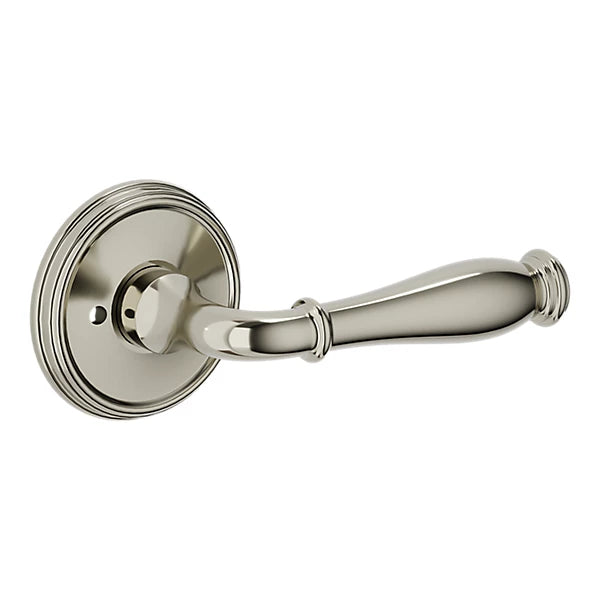 Baldwin - Estate Collection - Knobs & Levers - L034 Nashville Door Lever w/ 5078 Rose (Pre-Configured)