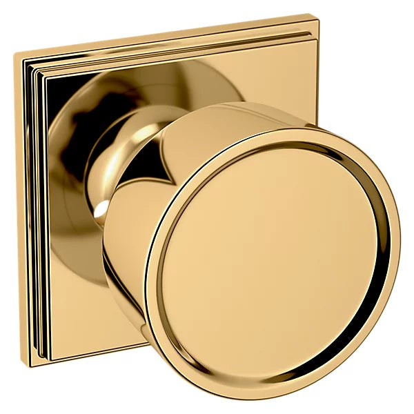 Baldwin - Estate Collection - Knobs & Levers - K008 (2-1/4") Door Knob w/ R050 Rose (Pre-Configured)