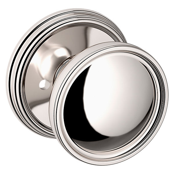 Baldwin - Estate Collection - Knobs & Levers - K012 Tulip Door Knob w/ 5078 Rose (Pre-Configured)