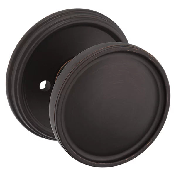 Baldwin - Estate Collection - Knobs & Levers - K012 Tulip Door Knob w/ 5078 Rose (Pre-Configured)