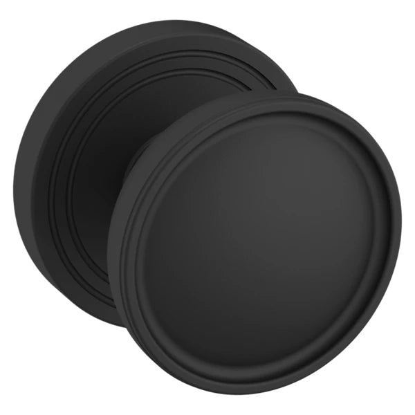 Baldwin - Estate Collection - Knobs & Levers - K012 Tulip Door Knob w/ 5078 Rose (Pre-Configured)