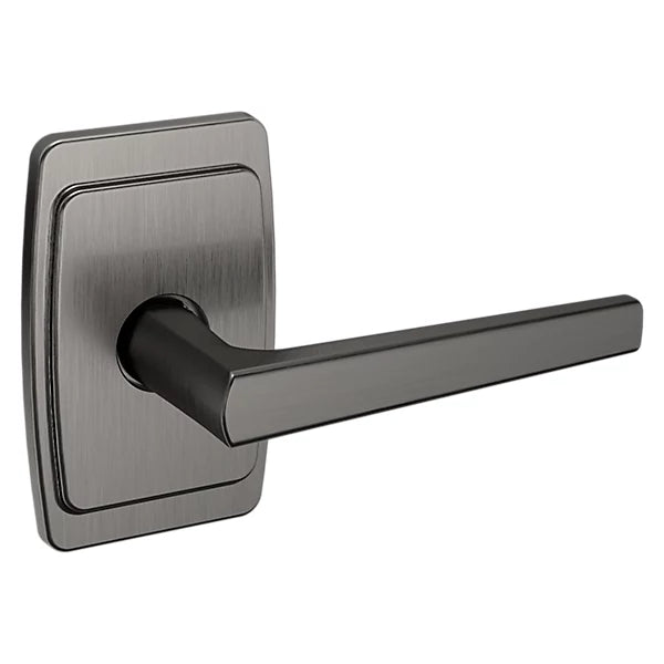 Baldwin - Estate Collection - Knobs & Levers - L024 Palm Springs Door Lever w/ R046 Rose (Pre-Configured)