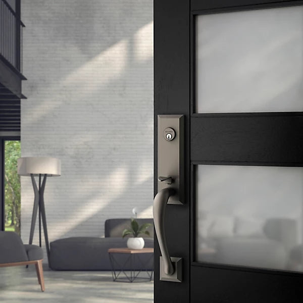 Baldwin - Estate Collection - Mortise Entry Handlesets - Cody 3/4 Escutcheon M502 Mortise Handleset w/ Knob (Trim ONLY)