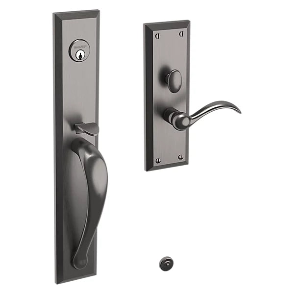 Baldwin - Estate Collection - Mortise Entry Handlesets - Cody Full Escutcheon M504 Mortise Handleset w/ Lever (Trim ONLY)