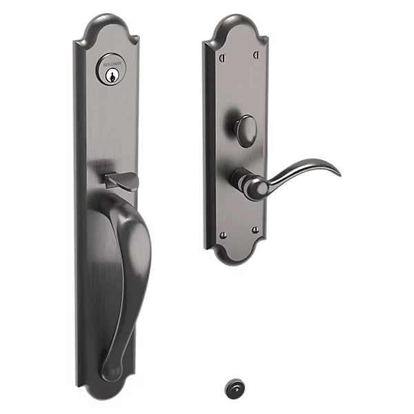 Baldwin - Estate Collection - Mortise Entry Handlesets - Boulder Full Escutcheon M514 Mortise Handleset w/ Lever (Trim ONLY)