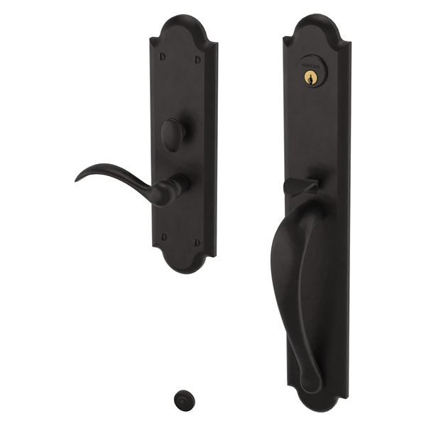 Baldwin - Estate Collection - Mortise Entry Handlesets - Boulder Full Escutcheon M514 Mortise Handleset w/ Lever (Trim ONLY)