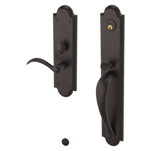 Baldwin - Estate Collection - Mortise Entry Handlesets - Boulder Full Escutcheon M514 Mortise Handleset w/ Lever (Trim ONLY)