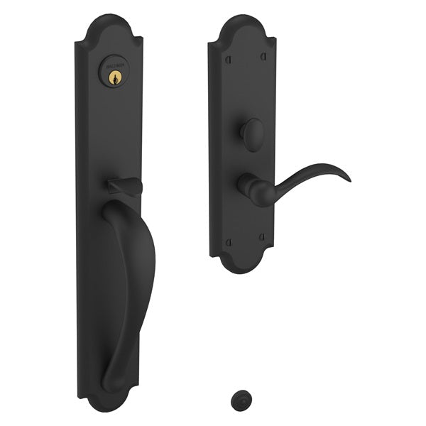 Baldwin - Estate Collection - Mortise Entry Handlesets - Boulder Full Escutcheon M514 Mortise Handleset w/ Lever (Trim ONLY)