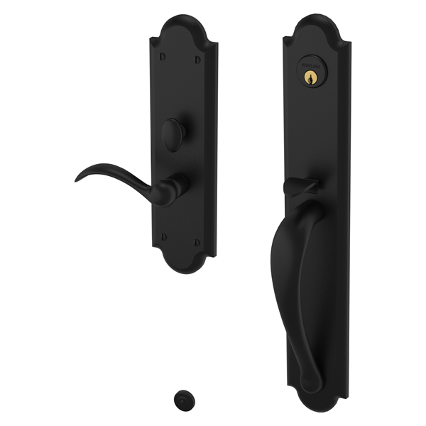 Baldwin - Estate Collection - Mortise Entry Handlesets - Boulder Full Escutcheon M514 Mortise Handleset w/ Lever (Trim ONLY)