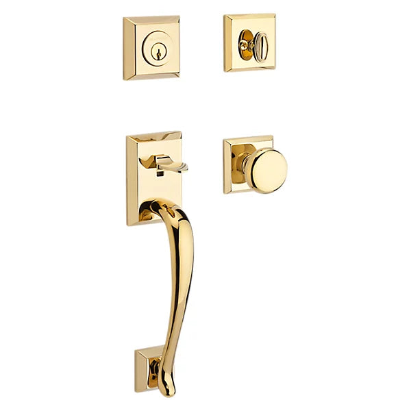 Baldwin - Reserve Collection - Tubular Entry Handlesets - Nappa Sectional Handleset w/ Round Knob & Rose