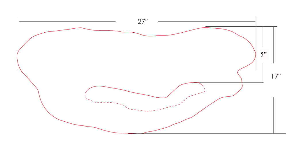 Lenova Sinks - Above Counter - BZ-02 Bronze Pond Bathroom Sink - 27"