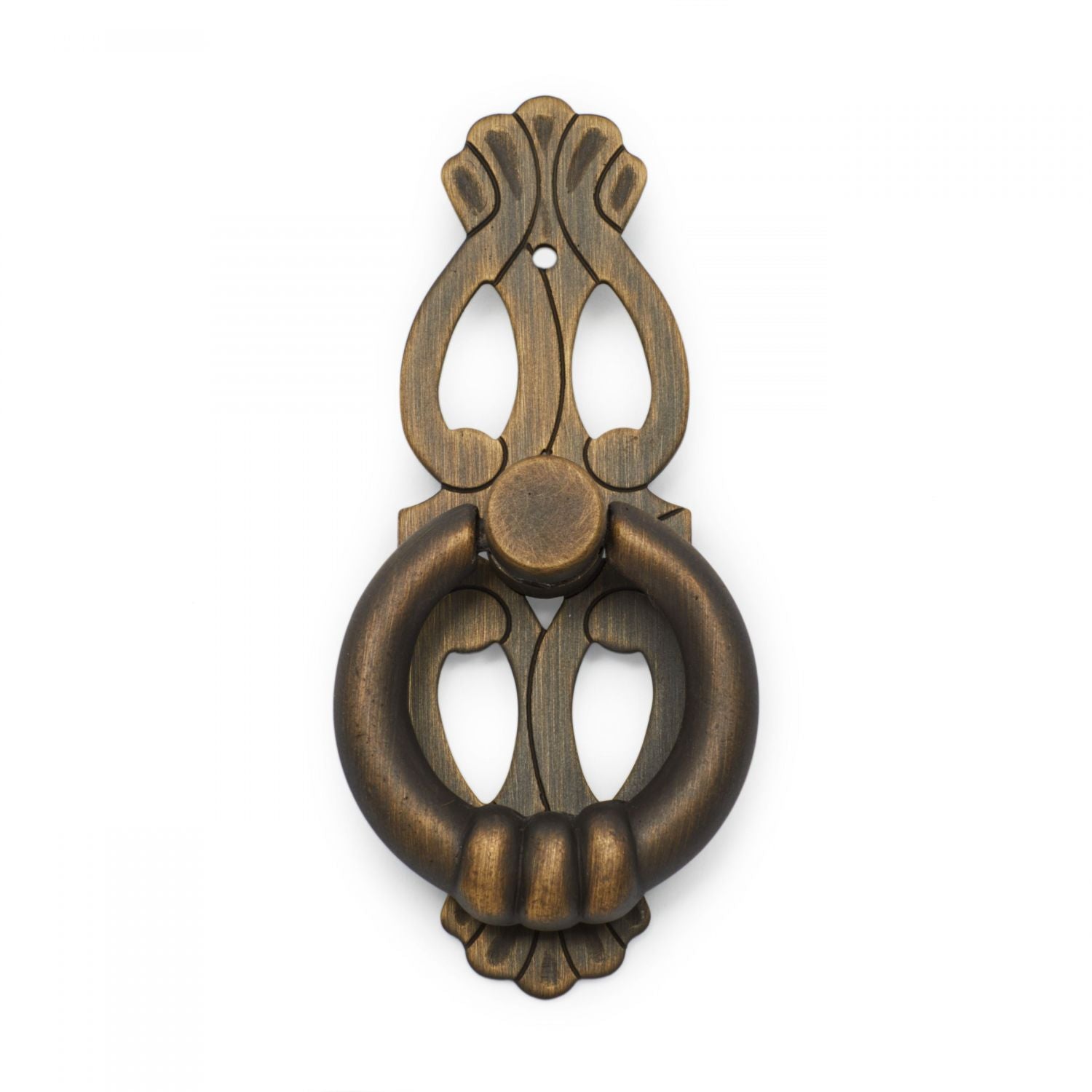 RK International - Miscellaneous Pulls - 1" Ring with Ornate Plate