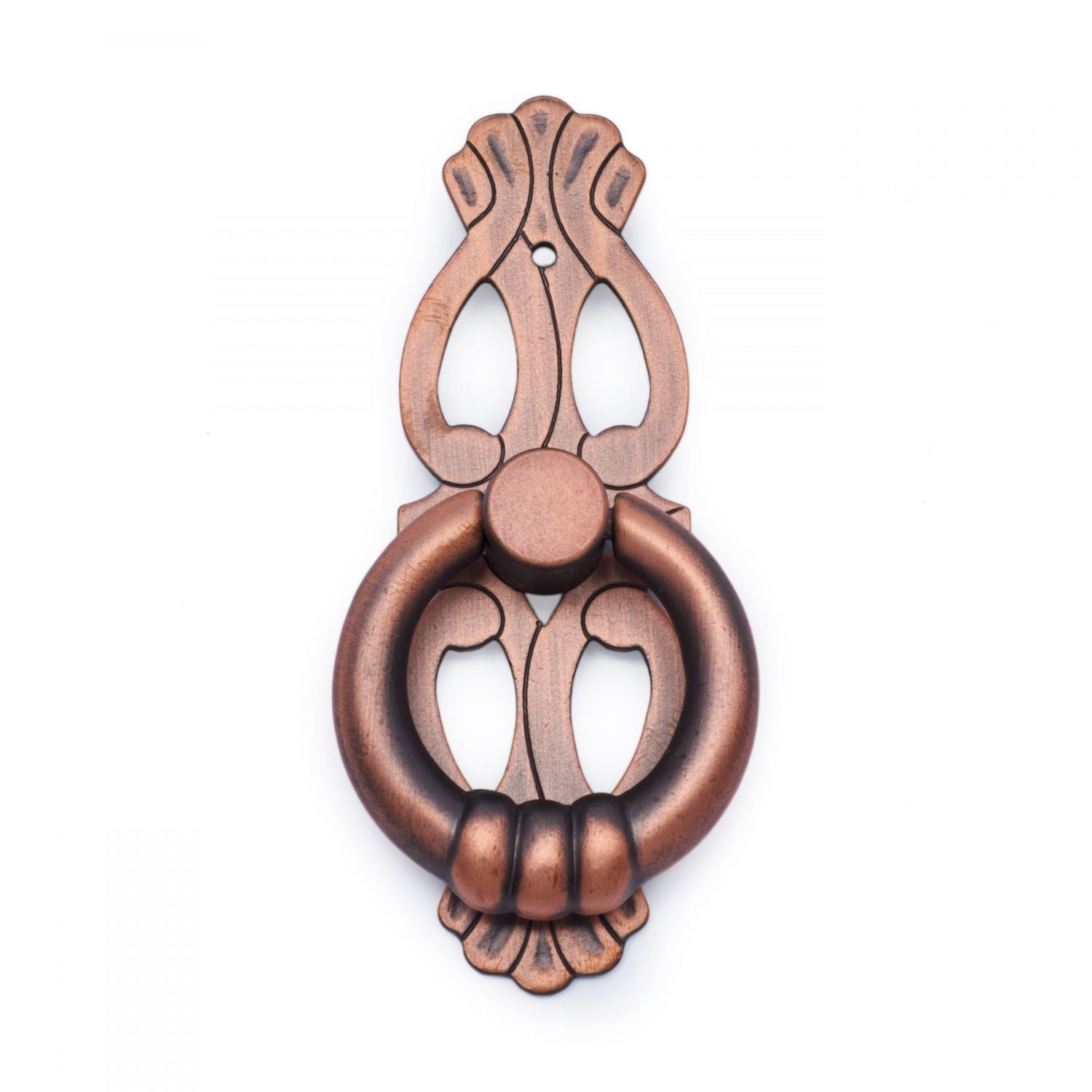 RK International - Miscellaneous Pulls - 1" Ring with Ornate Plate
