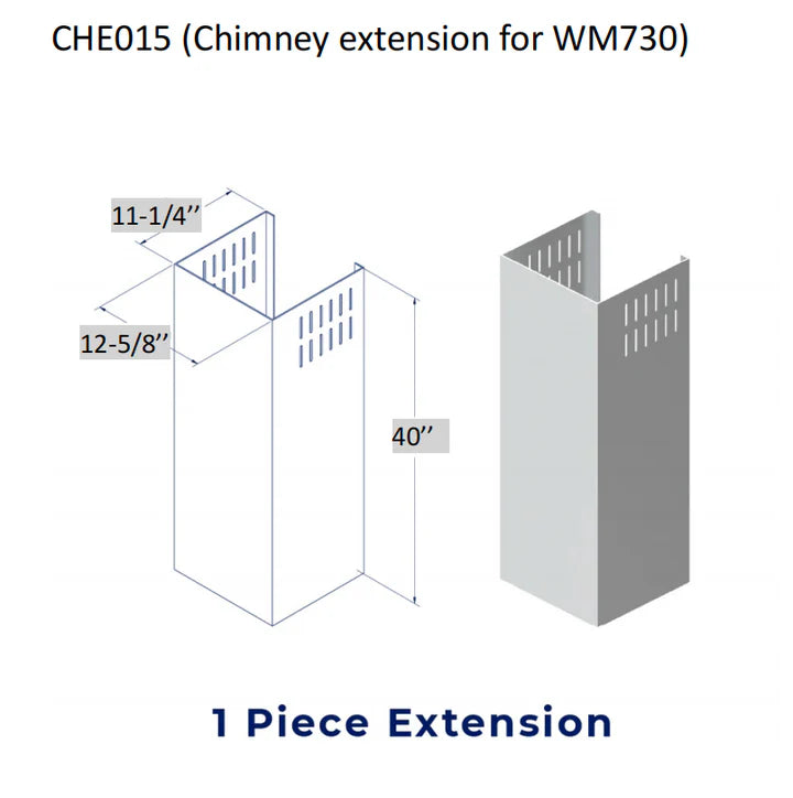 Hauslane - Accessories & Parts - Chimney Extension - CHE015 (WM-730)
