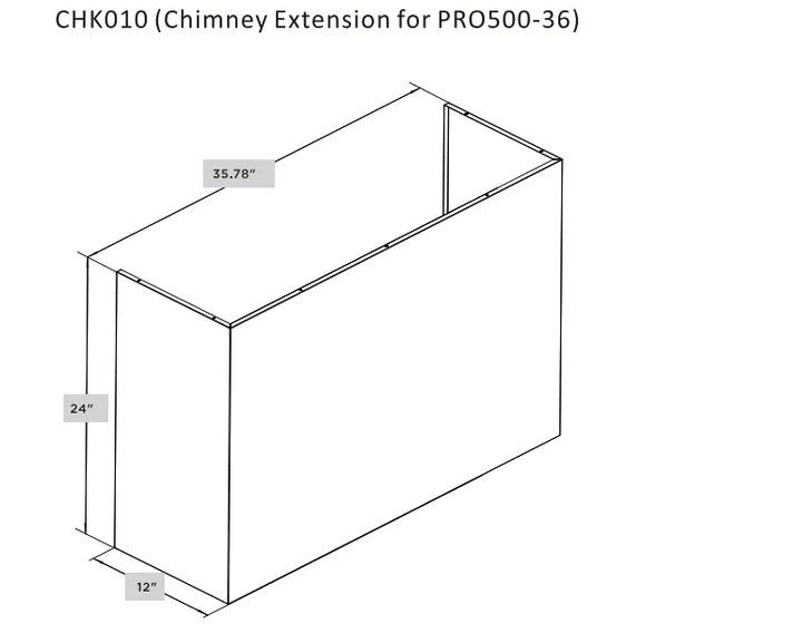 Hauslane - Accessories & Parts - PRO500 Chimney Cover Kit (Wall-Mounted)