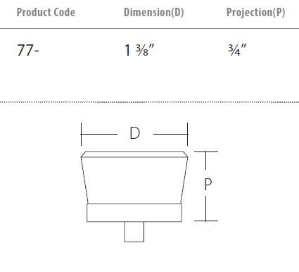 Schaub and Company - City Lights Collection - Flat Disc Glass Knob