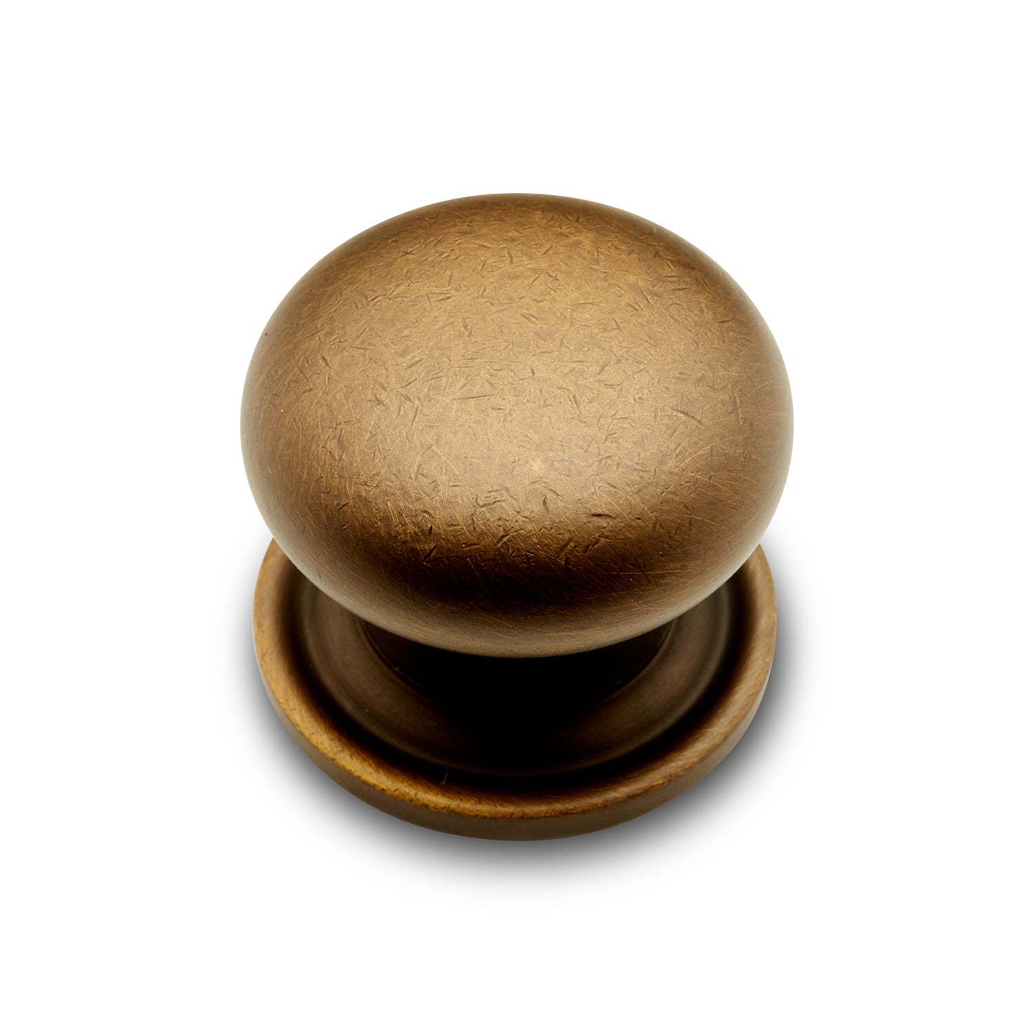 RK International - Miscellaneous Knobs - Solid Plain Cabinet Knob with Backplate