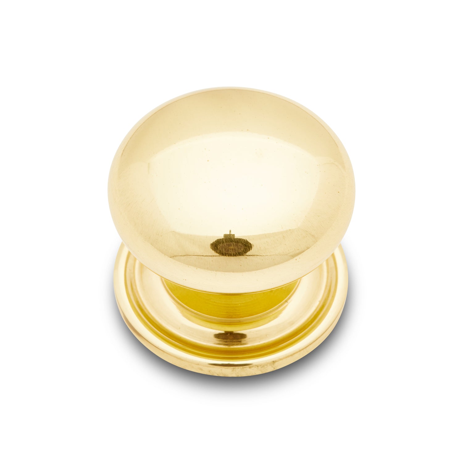 RK International - Miscellaneous Knobs - Solid Plain Cabinet Knob with Backplate