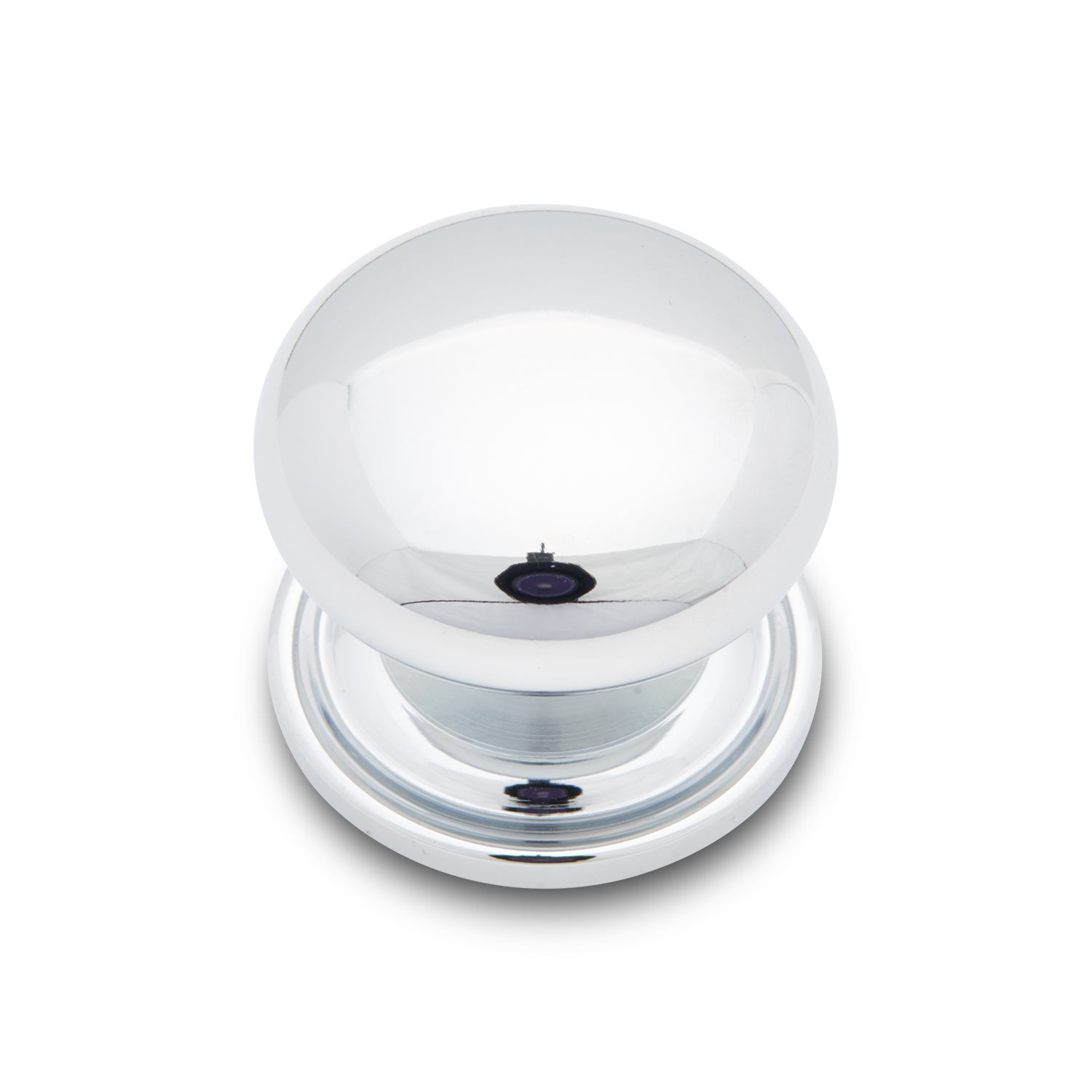 RK International - Miscellaneous Knobs - Solid Plain Cabinet Knob with Backplate