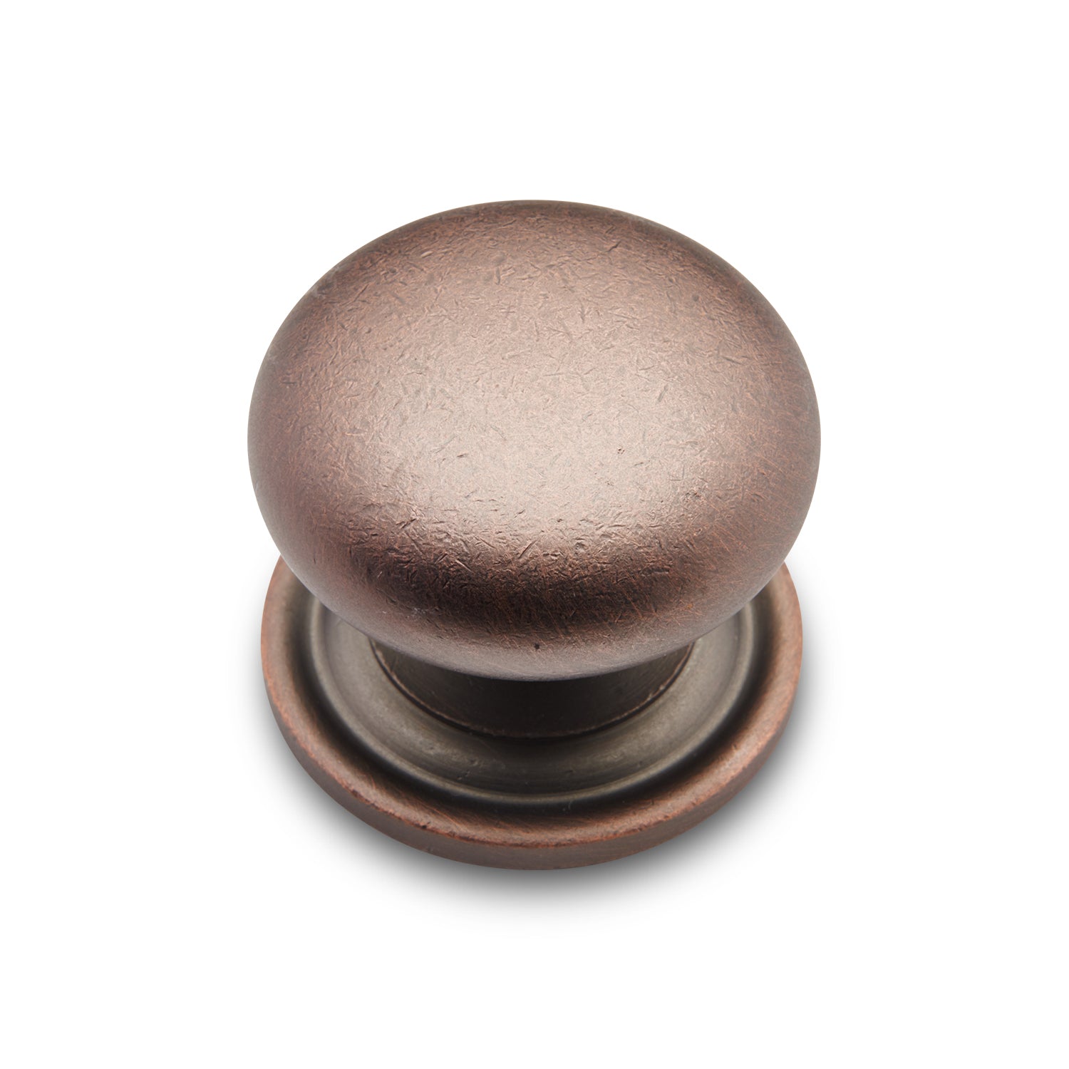 RK International - Miscellaneous Knobs - Solid Plain Cabinet Knob with Backplate