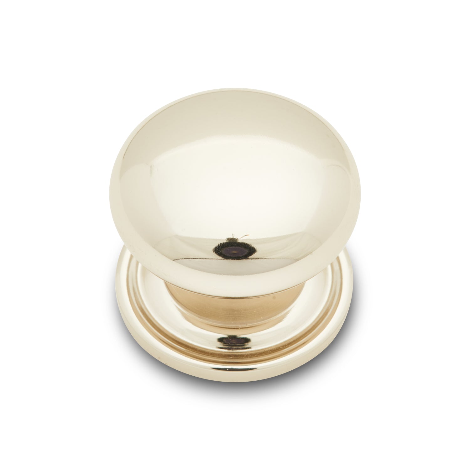 RK International - Miscellaneous Knobs - Solid Plain Cabinet Knob with Backplate