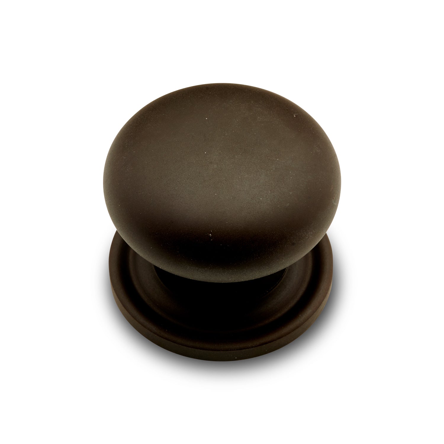 RK International - Miscellaneous Knobs - Solid Plain Cabinet Knob with Backplate