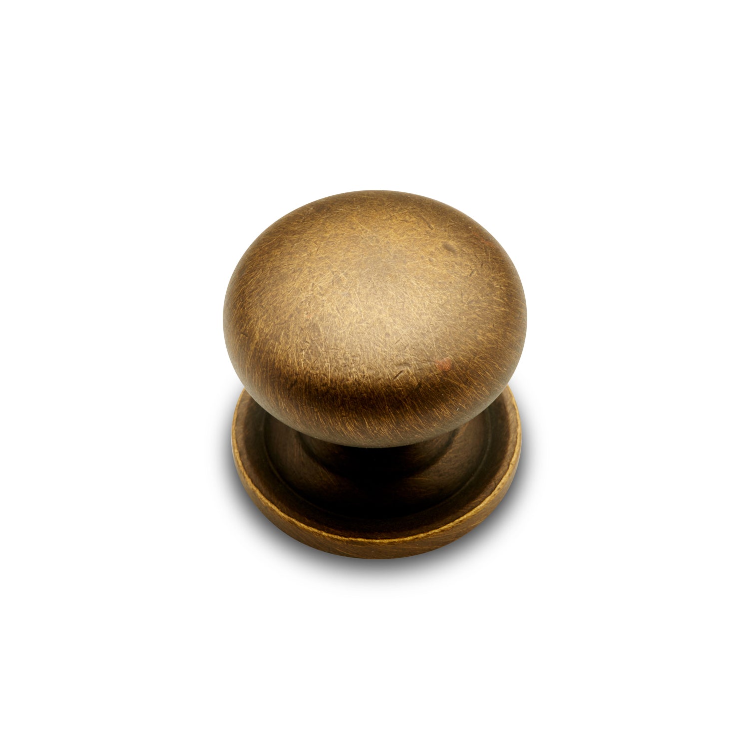 RK International - Miscellaneous Knobs - Solid Plain Cabinet Knob with Backplate