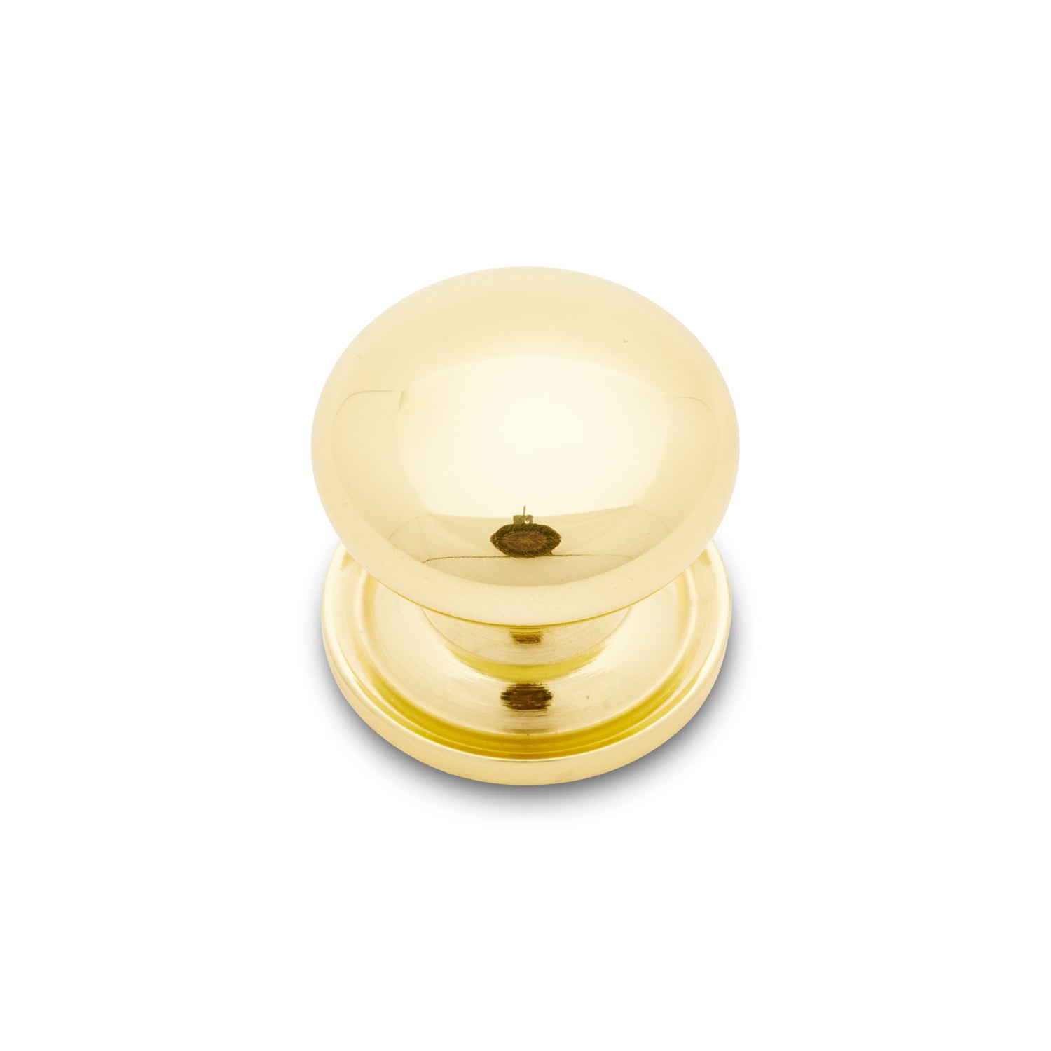 RK International - Miscellaneous Knobs - Solid Plain Cabinet Knob with Backplate