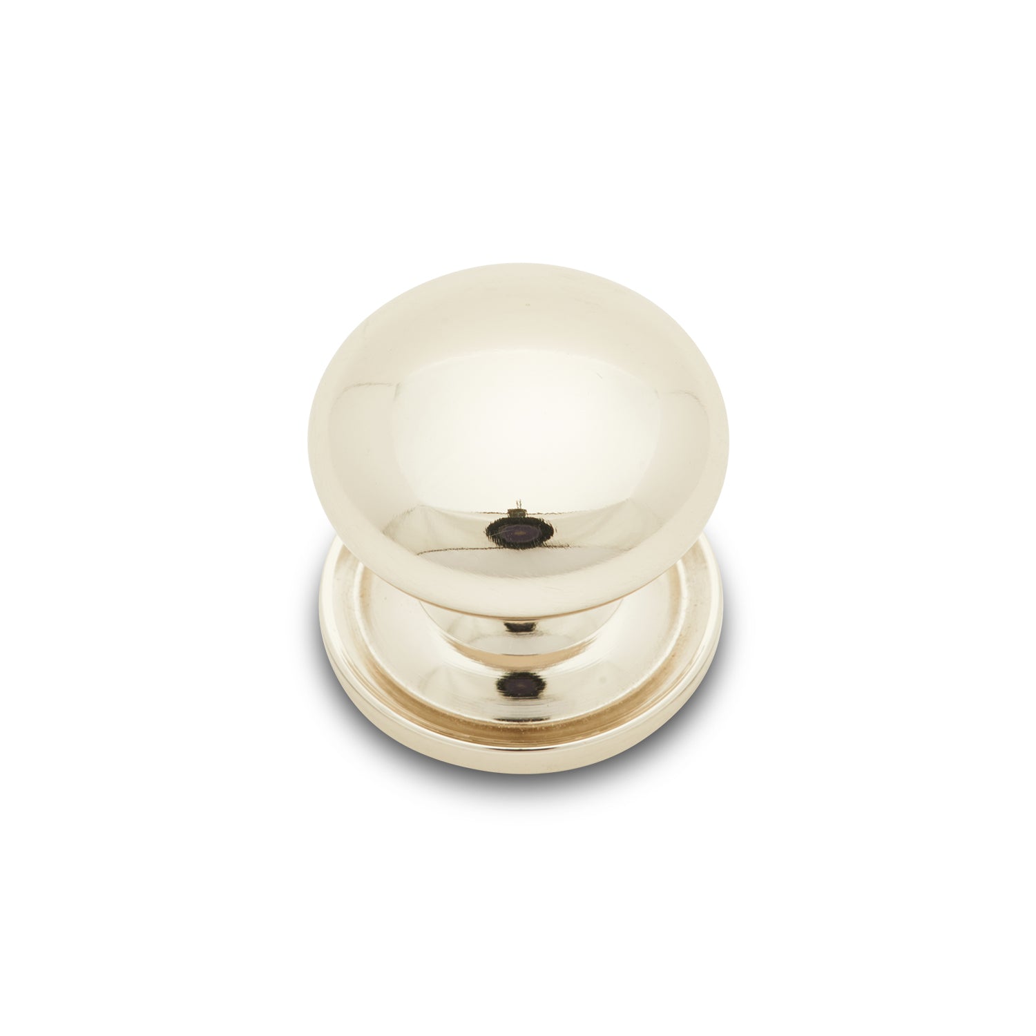 RK International - Miscellaneous Knobs - Solid Plain Cabinet Knob with Backplate