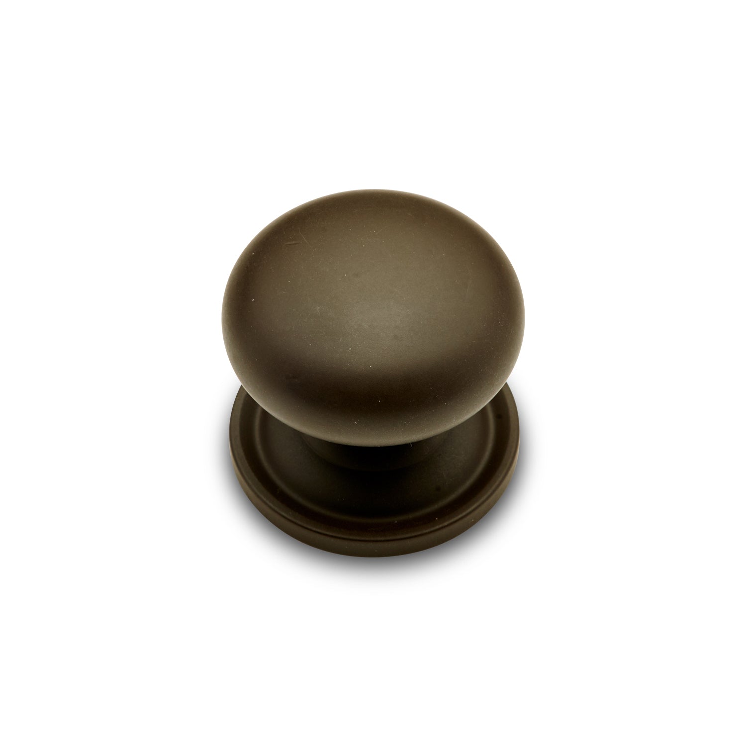RK International - Miscellaneous Knobs - Solid Plain Cabinet Knob with Backplate