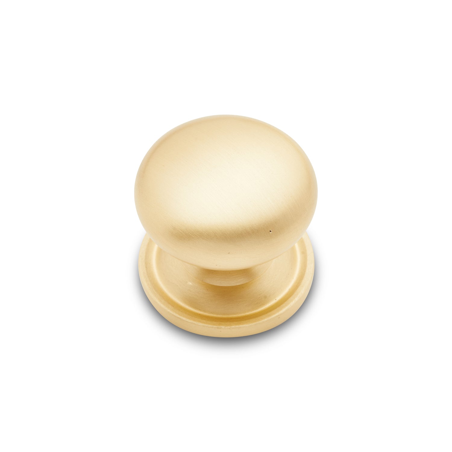 RK International - Miscellaneous Knobs - Solid Plain Cabinet Knob with Backplate