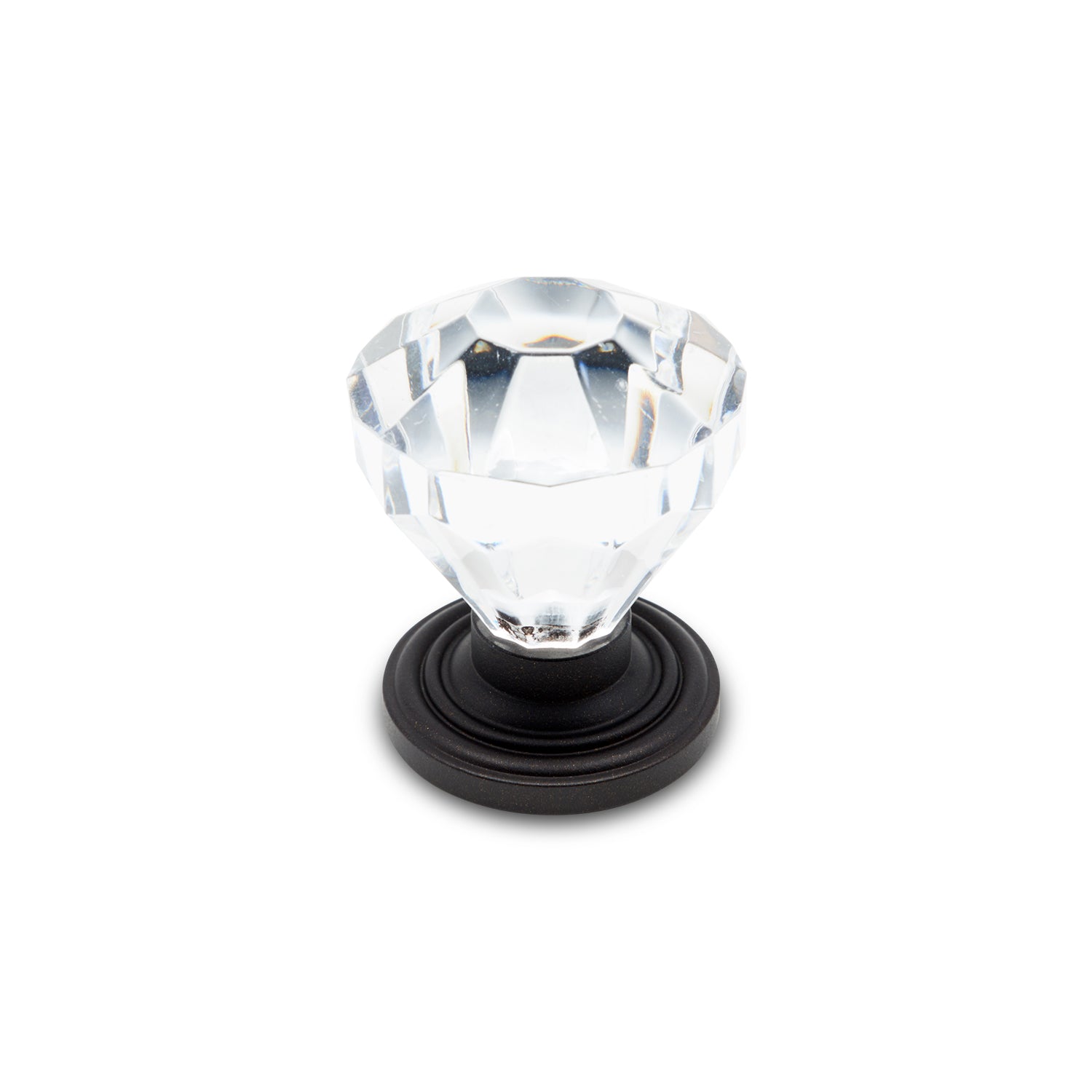 RK International - Acrylic Hammered - Diamond Cut Acrylic Cabinet Knob