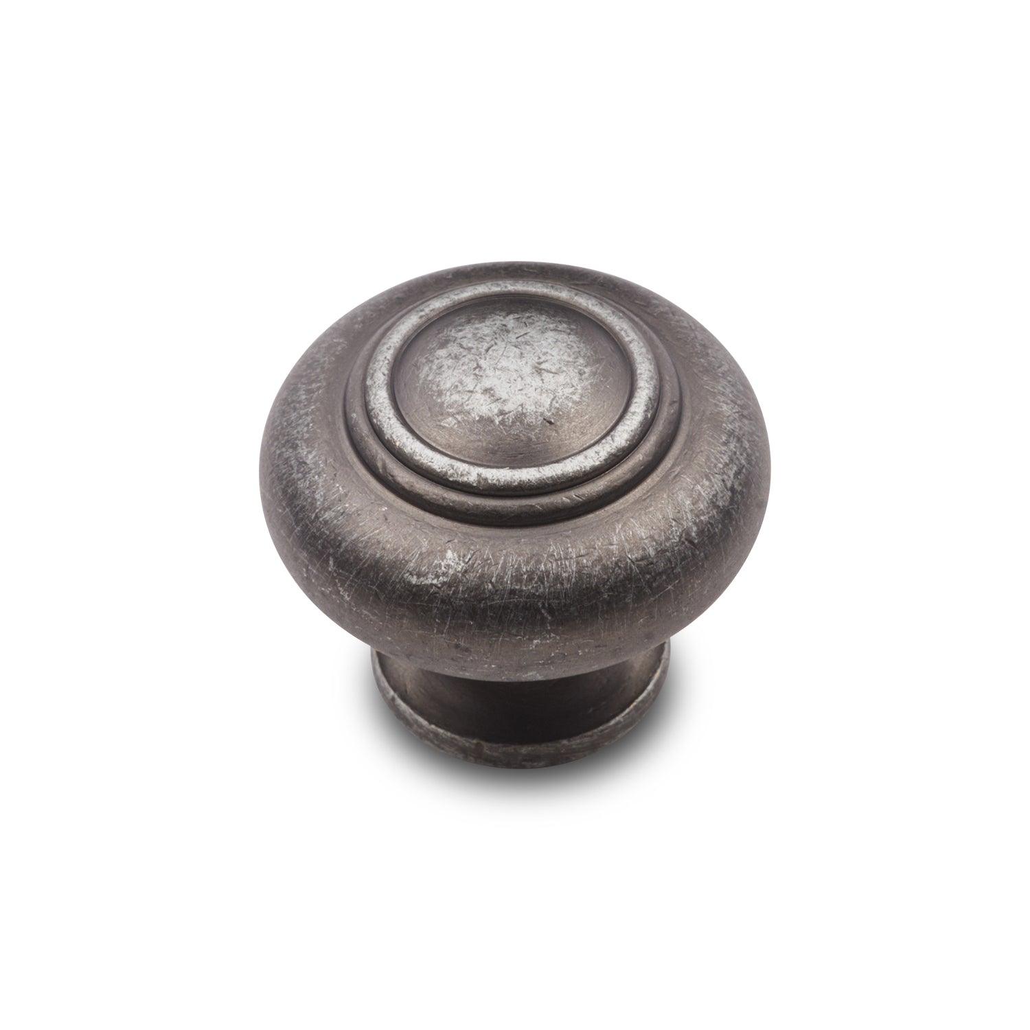 RK International - Decorative Ends - Double Ringed Cabinet Knob
