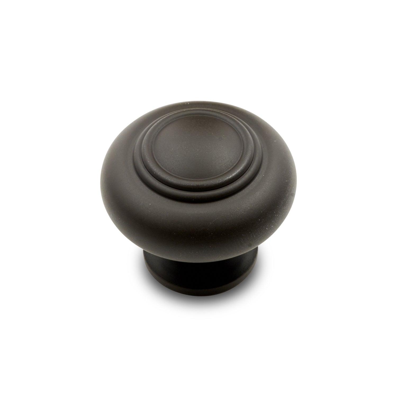RK International - Decorative Ends - Double Ringed Cabinet Knob