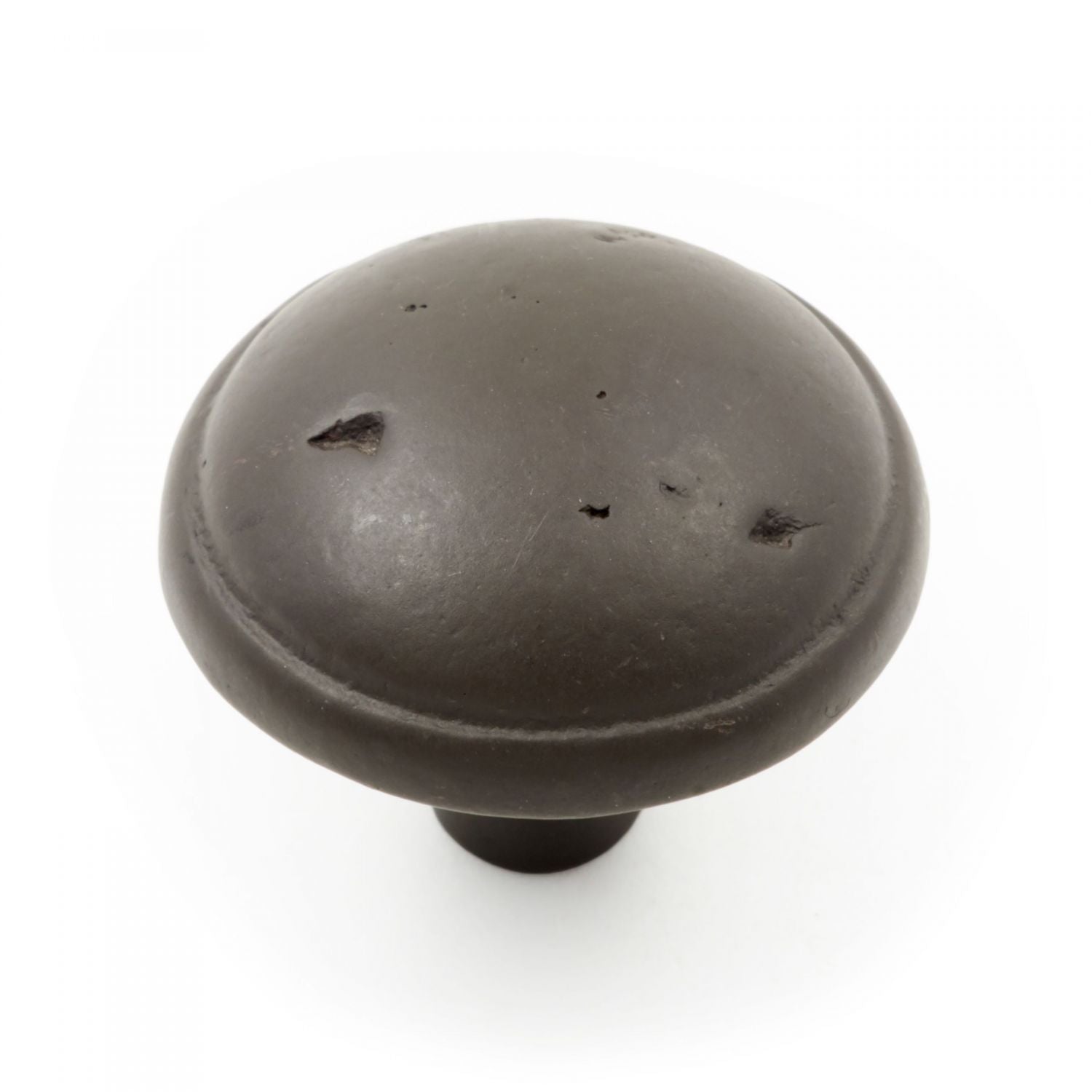 RK International - Distressed & Rustic - Mushroom Knob with Ring Edge