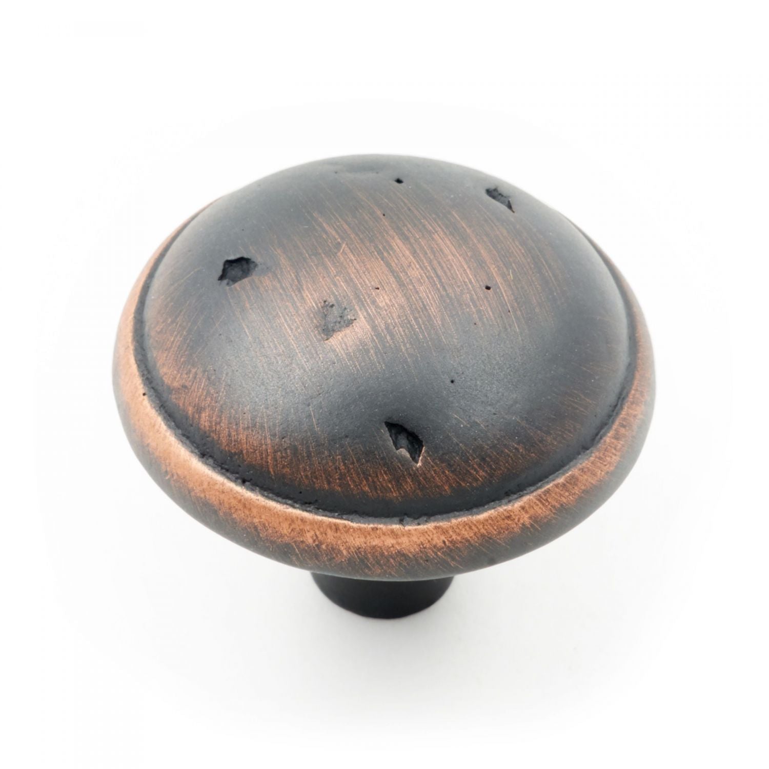 RK International - Distressed & Rustic - Mushroom Knob with Ring Edge