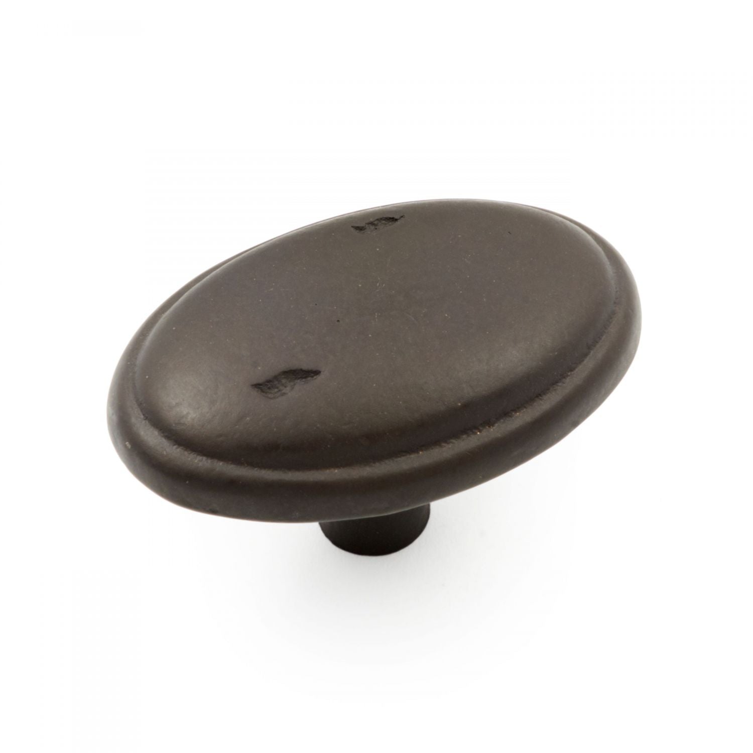 RK International - Distressed & Rustic - Oval Knob with Ring Edge
