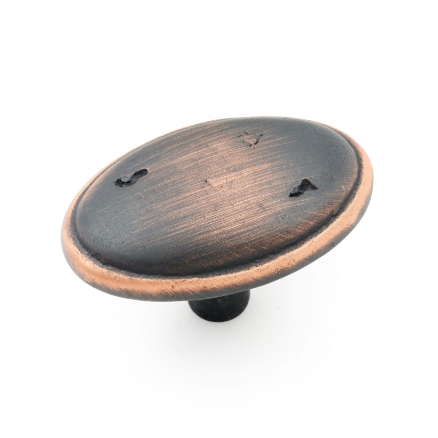 RK International - Distressed & Rustic - Oval Knob with Ring Edge