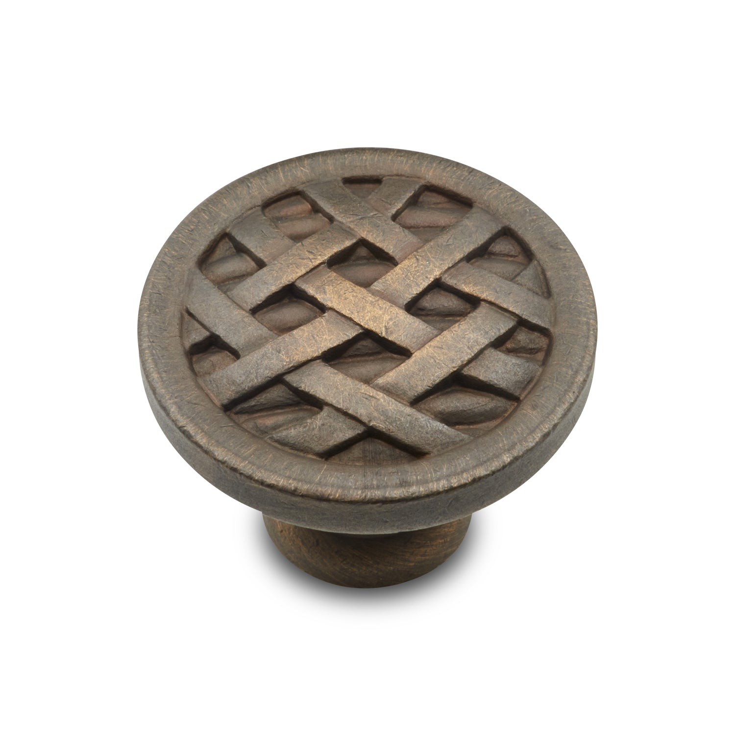 RK International - Miscellaneous Knobs - Cross-Hatched Cabinet Knob