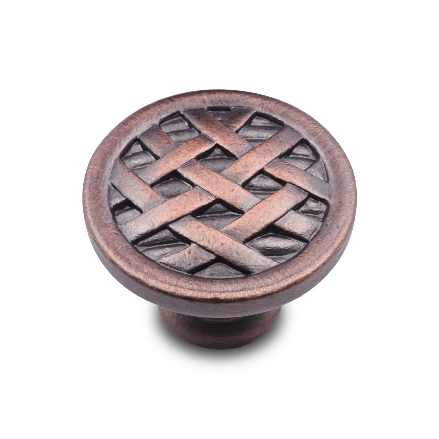 RK International - Miscellaneous Knobs - Cross-Hatched Cabinet Knob