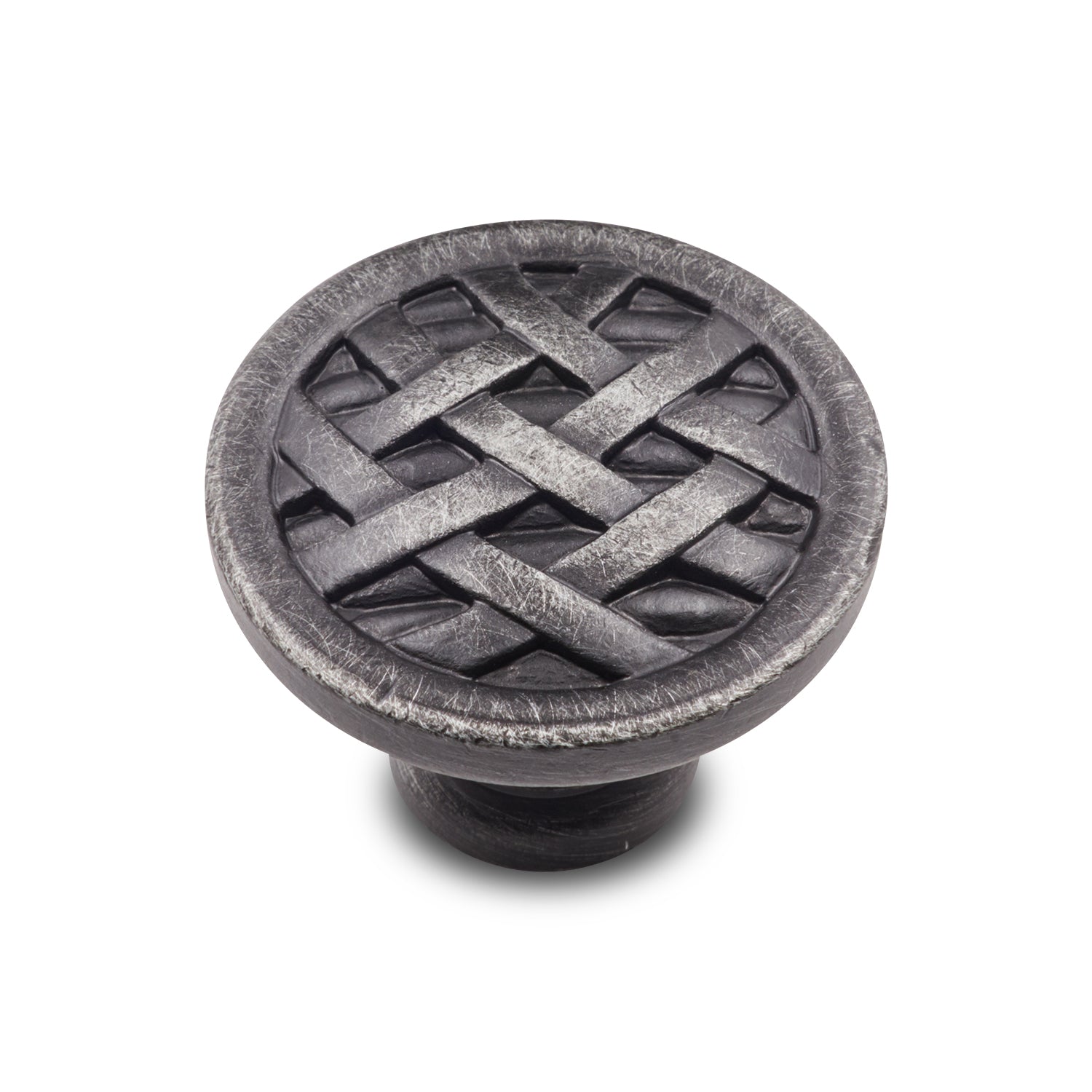 RK International - Miscellaneous Knobs - Cross-Hatched Cabinet Knob