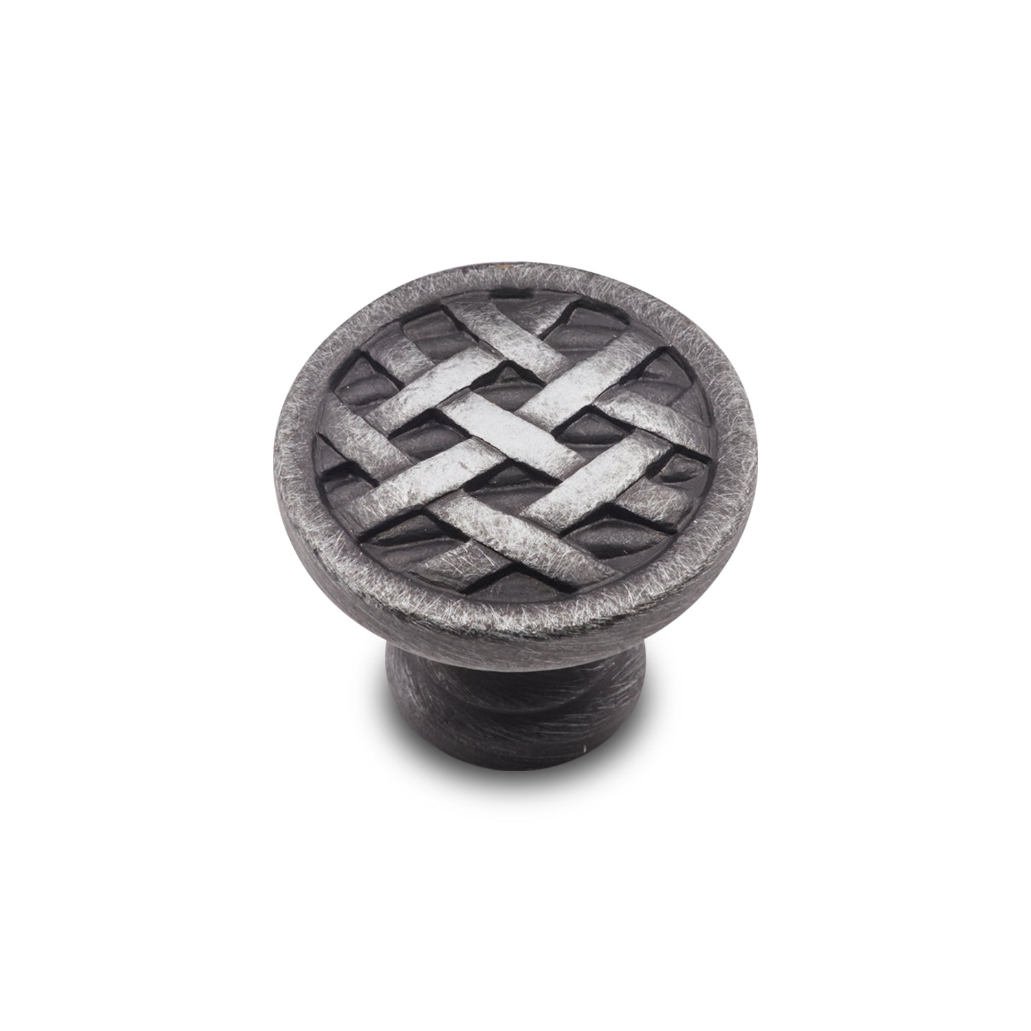 RK International - Miscellaneous Knobs - Cross-Hatched Cabinet Knob