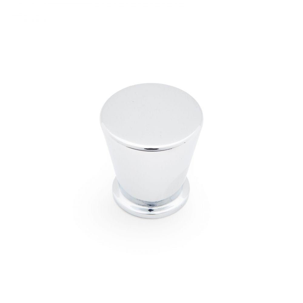 RK International - Satin Nickel & Polished Chrome - Button Cabinet Knob