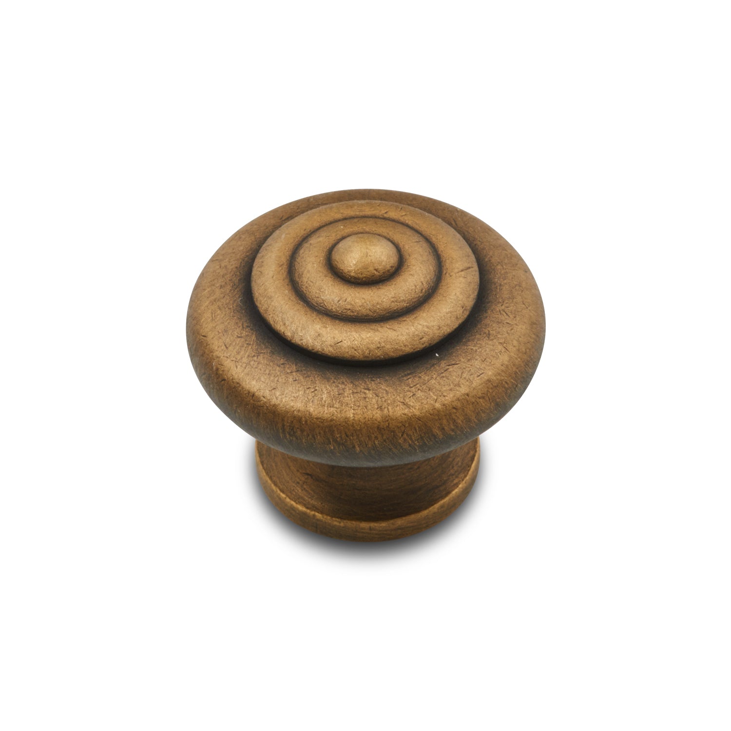 RK International - Miscellaneous Knobs - Solid Cabinet Knob with Circle @ Top