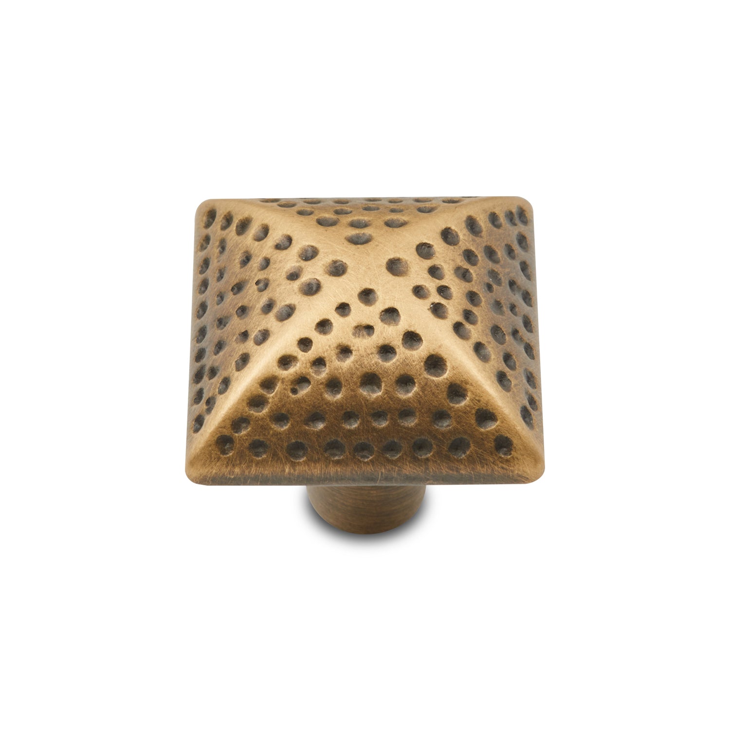 RK International - Divet Indents - Square Cabinet Knob