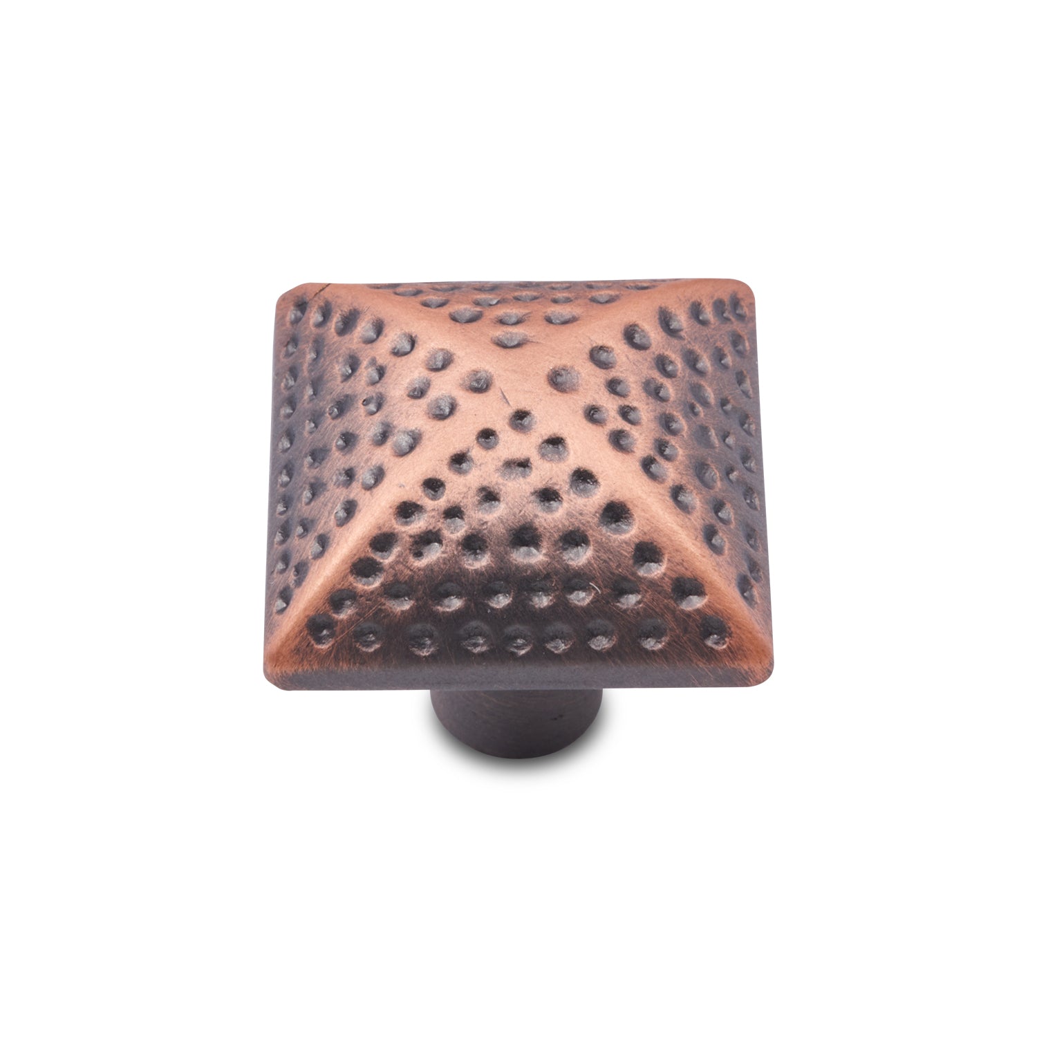 RK International - Divet Indents - Square Cabinet Knob