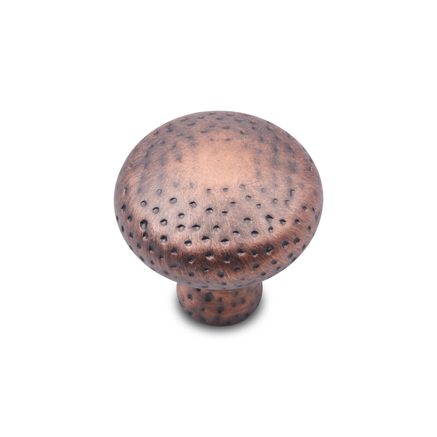 RK International - Divet Indents - Solid Round Cabinet Knob