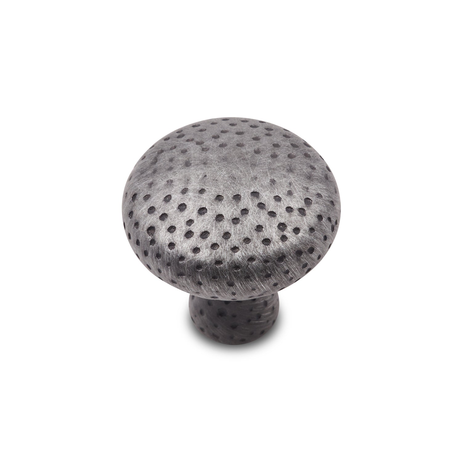 RK International - Divet Indents - Solid Round Cabinet Knob