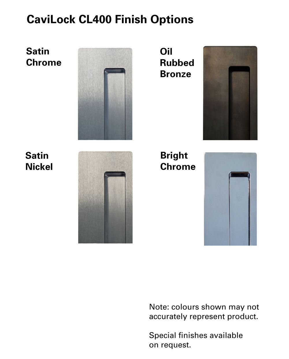 Cavity Sliders - CaviLock CL400 - Key Locking Magnetic Pocket Door Pull Handle